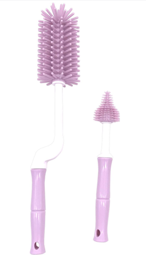 [403267] FLESSENBORSTEL, pink, B-Bootle Brush Set, roze, uni, met speenborstel, met silicone borstelharen