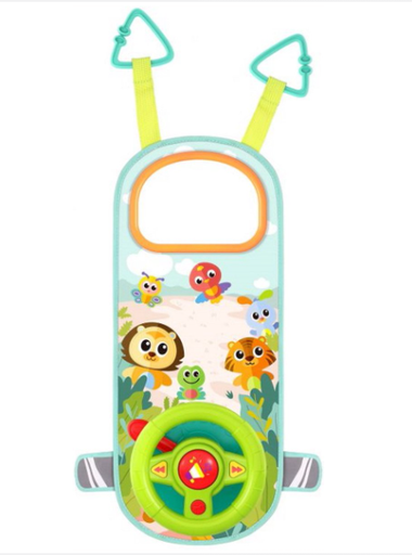 [430599] Bo Jungle | Autospeeltje B-Car Steering Wheel Multikleur Kunststof/Textiel 