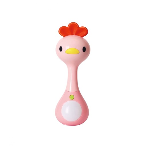 [430611] Bo Jungle | Rammelaar B-Light & Music Rattle Chicken