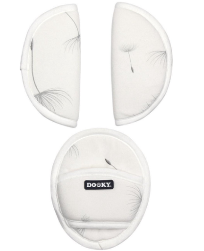 [444806] Dooky | Gordelbeschermer Dandelion vr Autostoel Groep 0+ Universeel model Wit 