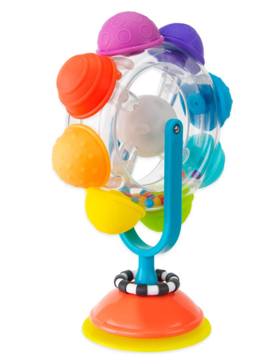 [457801] Sassy | Speelgoed vr Eetstoel Light-up Rainbow Reel Tray Toys +6M