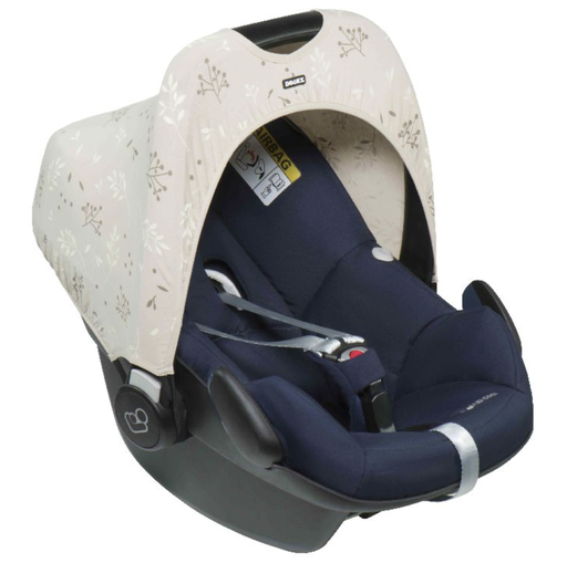 [458772] Dooky | ZONNEKAP, Romantic Leaves Beige, Hoody, aop bloemen, voor autostoel groep 0+, universeel model, 2022