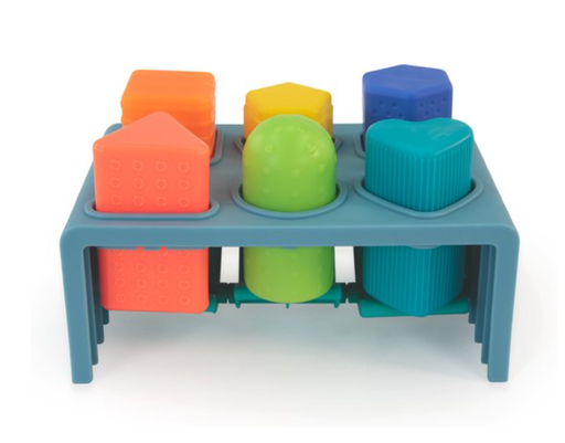[477299] Sassy | Sorteervormen Press n' Pop Bench STEM Toys +12M