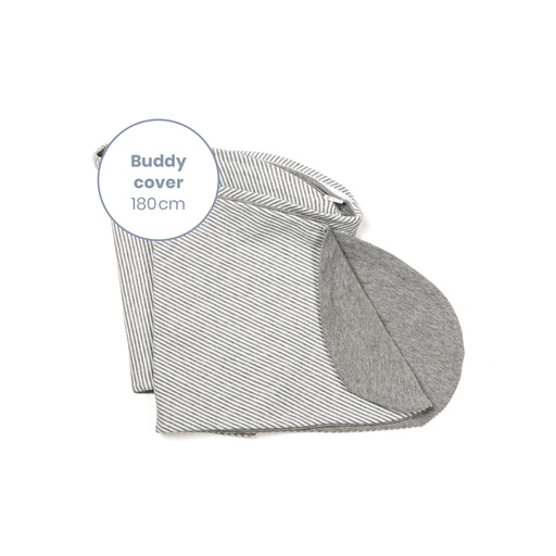 [234991] Doomoo | Positioneringskussenhoes Cover Classic Light Grey vr Buddy