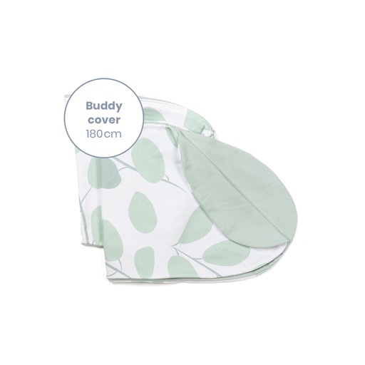 [405278] Doomoo | Positioneringskussenhoes Buddy Cover Leaves Aqua Green