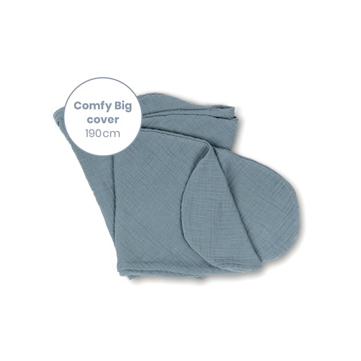 [405302] Doomoo | Positioneringskussenhoes Comfy big  Cover Tetra Blue 