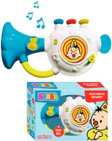 [408930] MUZIEKINSTRUMENT, Trompet, Bumba, wit/blauw, kunststof, +muziek, +activities, vanaf 12 maanden