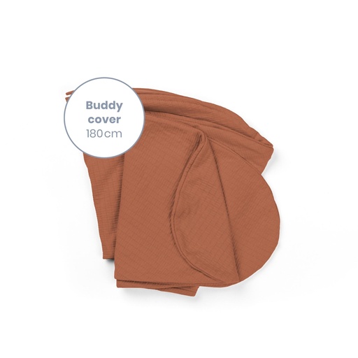 [431228] Doomoo | Positioneringskussenhoes Buddy Cover Tetra Jersey Terracotta