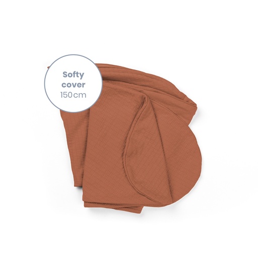 [431244] Doomoo | Positioneringskussenhoes Softy cover tetra Jersey Terracotta