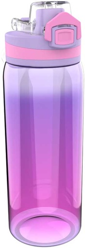[458685] DRINKBEKER, 600 ml, waterfles ultra, Rainbow, purple & pink, roze/paars, uni, PVC, deksel, 1 stuk(s)