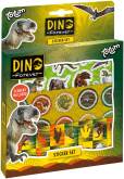 [463346] STICKERS, Totum, Stickerset Dino, multikleur, dino, 3 vellen stickers en speelachtergrond