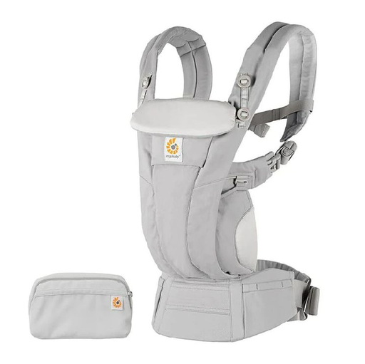 [438317] BABYBUIDEL, Omni Dream, pearl grey, SoftTouch - katoen, 3.2 kg tot 20 kg, positie buik/heup/rug/M houding, 2022