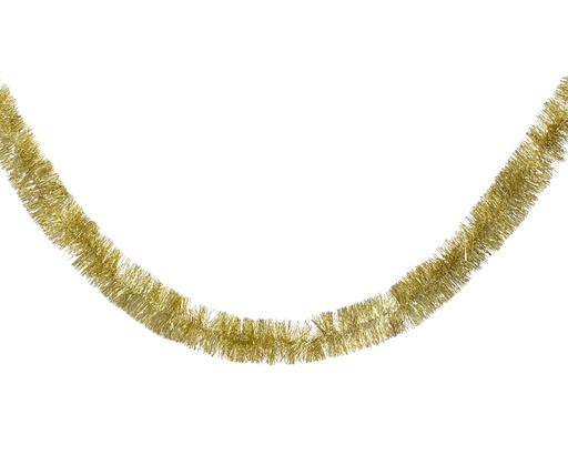 [117177] GUIRLANDE, lametta, 7 x 270 cm, licht goud, uni, kunststof, glans, 1 stuk(s)