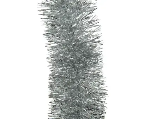 [117184] Decoris | Slinger Guirlande Pet Lametta Zilver Ø10x270cm