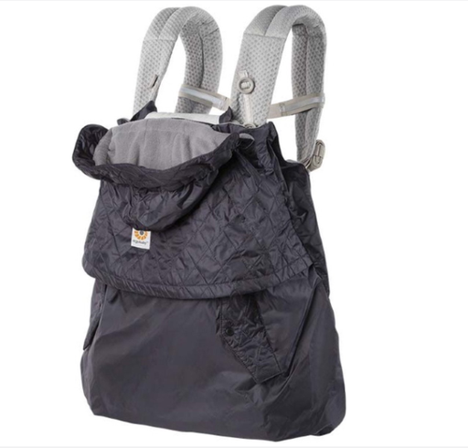 [454099] REGENSCHERM/WINDSCHERM, Winter Cover, charcoal, grijs, nylon/fleece, vr babybuidel Ergobaby &Tula