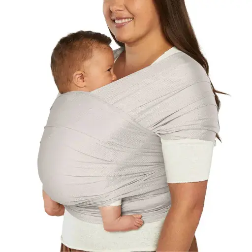 [481333] Ergobaby | Draagdoek Aura Sustainable Mesh Soft Grey
