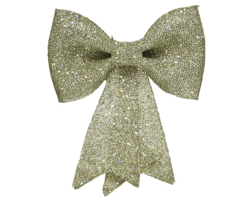 [226016] Kaemingk | Hangfiguur Strik Plastic Glitter Goud 5x22x30cm