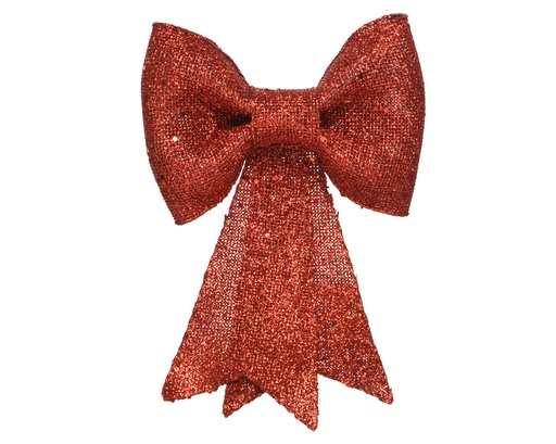 [226022] Kaemingk | Hangfiguur Strik Plastic Glitter Rood 7x31x40cm