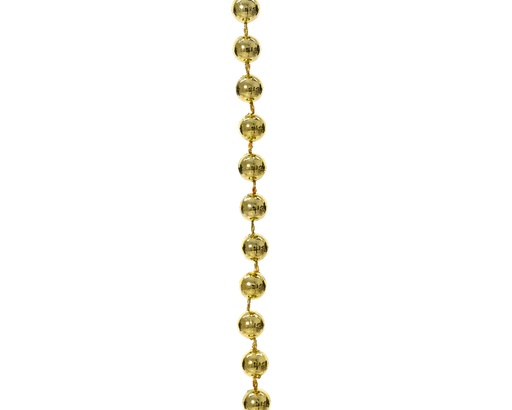 [309407] SLINGER, kralenketting, 0.8 cm x 10 m, licht goud, uni, plastic, 1 stuk(s), per koker
