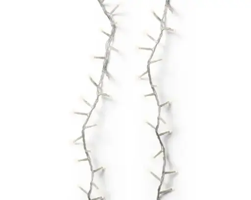 [311632] Lumineo | Verlichting Led Compact Lights Twinkel Effect 8 Functies Transparant/Warm Wit 1600cm Buiten