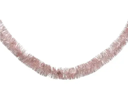 [339776] Decoris | Slinger Guirlande Lametta Poederroze Ø7x270cm
