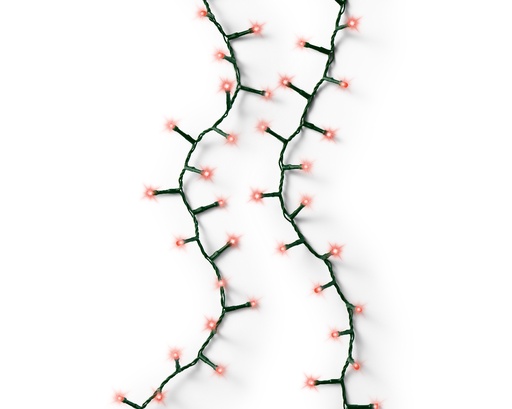 [417757] VERLICHTING, Compact Twinkle, outdoor, 1000 leds: rood, groen snoer, 22.5 m + 5 m aanloopsnoer, 8 functies, adapter