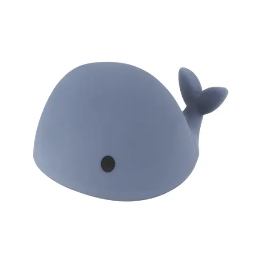 [480394] Flow | Nachtlamp Moby Walvis Blauw Draadloos Led Lampje Oplaadbaar via USB 11x10x16cm