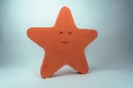 [414452] SCHOMMELPAARD, Starfish, zeester, oranje, uni, EVA Foam, vanaf 24 maanden, schommelfiguur