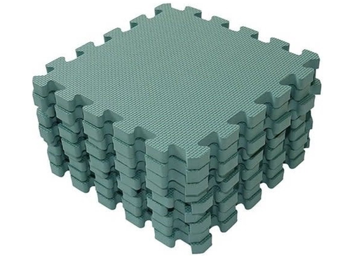 [394451] Baby Dan | Puzzelmat Groen 31x31cm 9 Tegels
