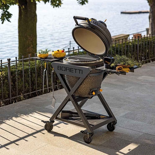 [490101] Boretti | Barbecue Ceramica L Kamado Zwart