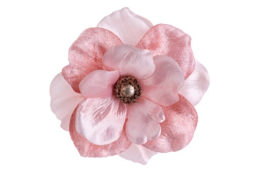 [437770] Cosy & Trendy | Sierbloem op Clip Anemone Roze Ø11x5cm