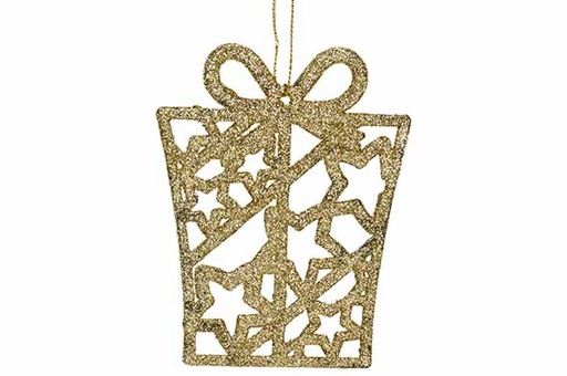 [460887] Cosy & Trendy | Hangfiguur Cadeau Goud 8x10cm 