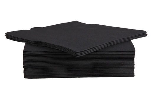 [253188] Cosy & Trendy | Servetten 2-laags Zwart 38x38cm 40-pack