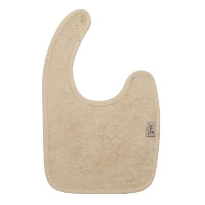 [398315] Timboo | Slabbetje Drukknopensluiting Bamboe Frosted Almond Ecru 26x38cm
