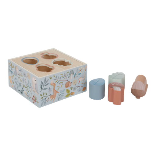 [490690] Little Dutch | Vormenstoof Forest Garden Hout Blauw +18m