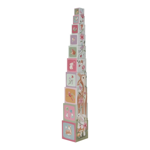 [LD7339] Little Dutch | Stapelblokken Fairy Garden Stapeltoren Roze +18m