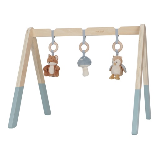 [490602] Little Dutch | Speelboog Met Speeltjes Forest Friends Blauw +0m