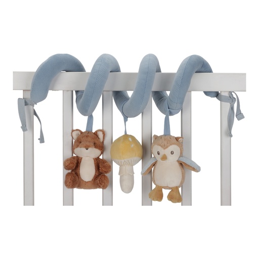 [490605] Little Dutch | Activiteitenspiraal Forest Friends Blauw +0m