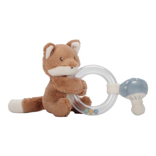 [490607] Little Dutch | Rammelaar Forest Friends Vos Ringrammelaar Blauw +0m