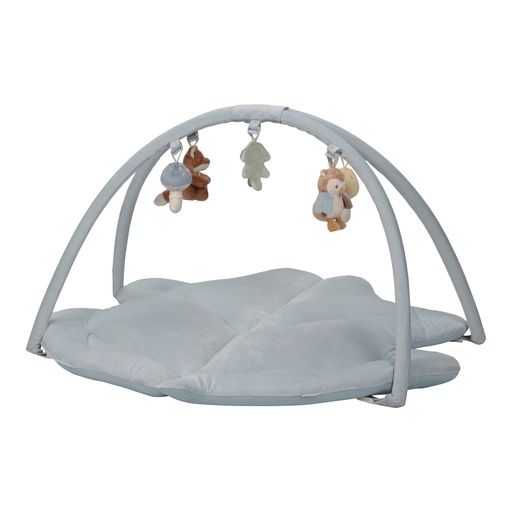 [490614] Little Dutch | Speeltapijt met Speelboog Forest Friends Blauw +0m