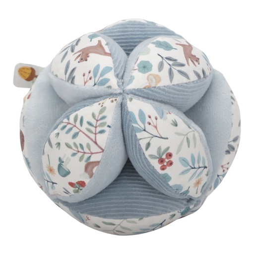 [490628] Little Dutch | Bal Forest Friends Grijpbal Blauw +0m