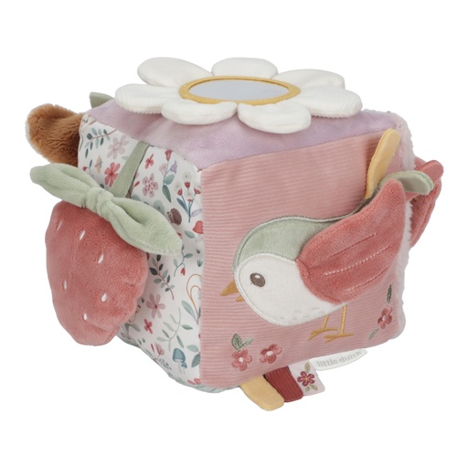 [490411] Little Dutch | Activiteitenkubus Fairy Garden Textiel Roze +0m