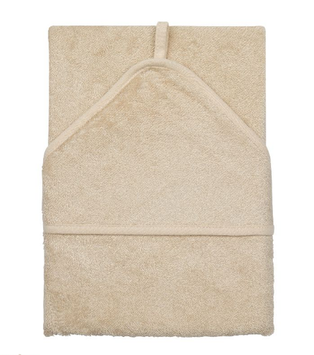 [398342] Timboo | Badcape XXL Bamboe Frosted Almond Ecru 95x95cm