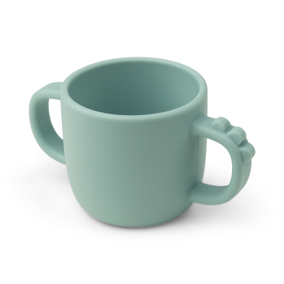 [408662] Done By Deer | Drinkbeker Croco Peekaboo 2-Handle Cup Siliconen Blauw 170 ml
