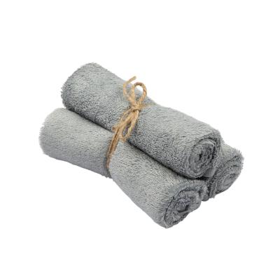 [420182] Timboo | Handdoek Gastendoek Bamboe Moon Blue Blauw 29,5x50cm 3-pack