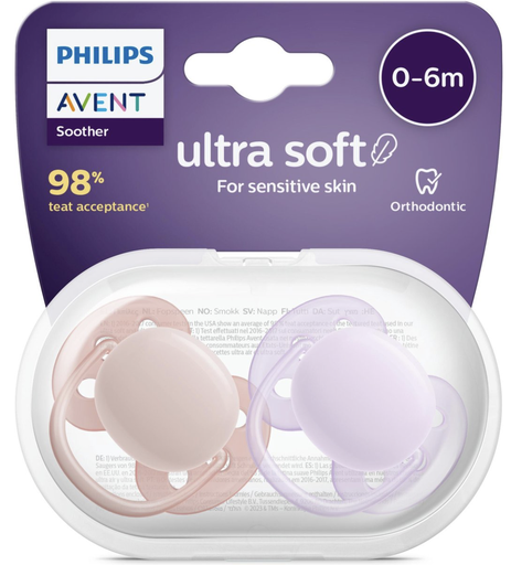 [500173] Avent | Fopspeen Ultra Soft 0-6M 