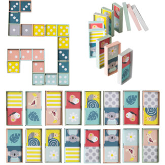 [502114] Taf Toys | Educatief Speelgoed Blokken XL Domino Rally Blocks     