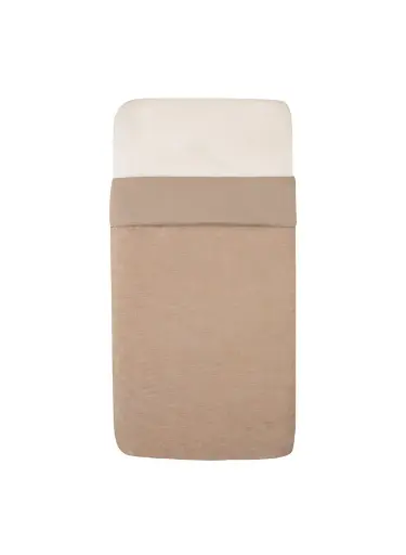 [502171] Witlof for Kids | Deken Velvet Rib Urban Taupe Tuck-Inn 40x80cm  