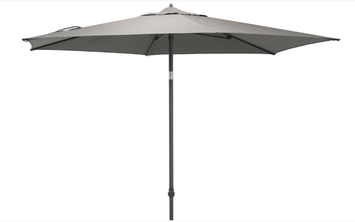 [378694] PARASOL, Azzurro, charcoal, dia 300 cm, 195 g/m² doek: 100% Solefin, UFP 50+, verstelb in hoogte, tilt: 2 richtingen