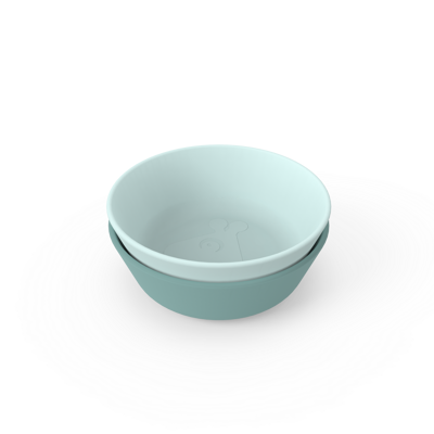 [430245] KOM, Kiddish Bowl 2-pack, Raffi, blue, PP, afdruk van Raffi de giraf op de bodem van de kom, 2 stuk(s), 2024